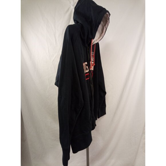 New York Rangers Hockey Old Time Hockey Navy/Red Zip-Up Hooded Jacket Size 2XL - Picture 3 of 6